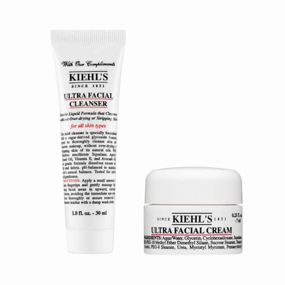 Kiehl's Other - KIEHL’S Ultra Facial Cleanser (1oz) & Moisturizing Cream (.25 oz) NEW